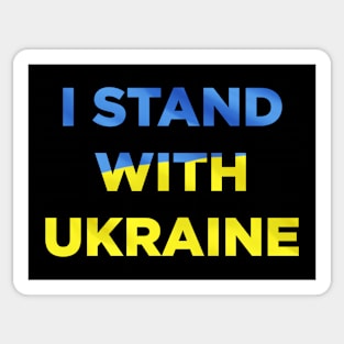 i stand with ukraine Sticker